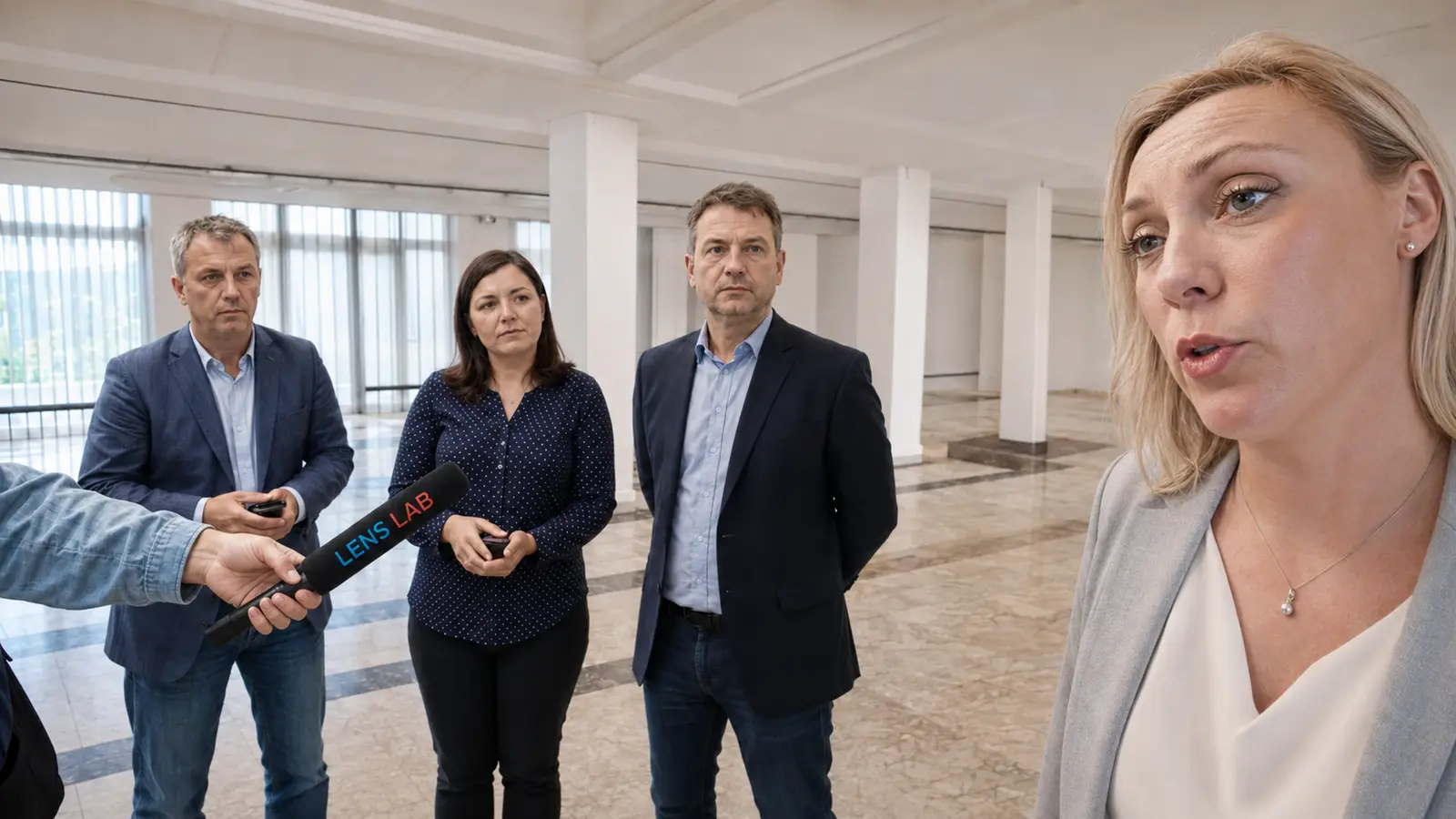 Человек близко к краю сверхширокого кадра: лицо и плечо заметно растянуты